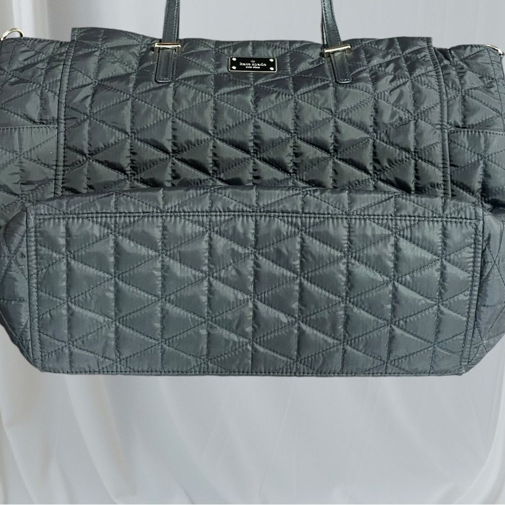 Kate Spade Baby Diaper Bag Wilson Road Kaylie Maxi Shoulder bag. Black quilted - Picture 13 of 16